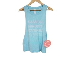 Guru Active Turquoise Sports Tank Top Size Medium